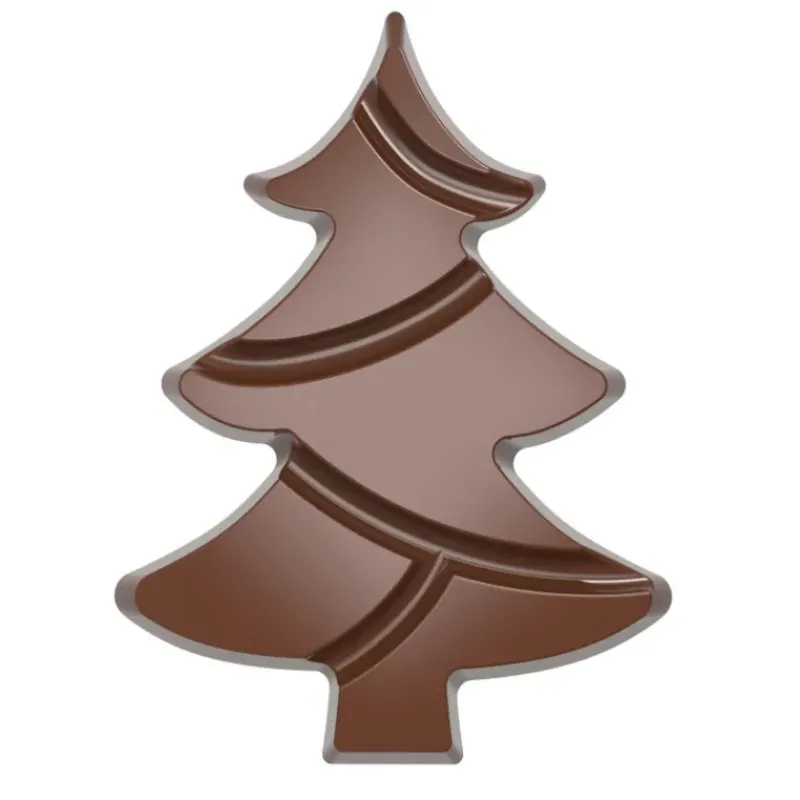Moules À Chocolat*CHOCOLATE WORLD Moule Tablette Chocolat Sapin 9,7 cm (x4)