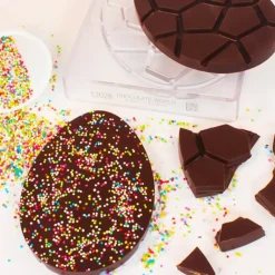 Moules À Chocolat*CHOCOLATE WORLD Moule Tablette Chocolat Œuf de Pâques 14 x 9,2 cm (x2)