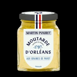 Moutarde*MARTIN POURET Moutarde d'Orléans aux Graines de Pavot 95g