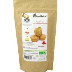 Produits Bio|Préparation Pâtisserie*MIRONTAINE Muffins BIO aux Eclats de Framboise 260g
