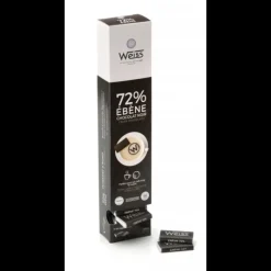 Confiserie*WEISS Napolitain Chocolat Noir Ebène 72% 180 g