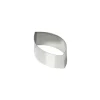 Cercle À Patisserie*MALLARD FERRIERE Nonnette Ovale Pointu Inox 9 cm H 3 cm