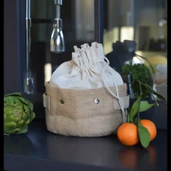 Conservation|Emballage Alimentaire*PEBBLY Panier de Conservation avec Sac Amovible 27 x 20 x 12 cm