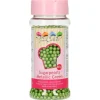 Décoration Comestible*FUNCAKES Perles de sucre Vert Métallique 80 g