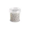 Décoration Comestible*PAVONI Perles en Sucre Argent Métallisé Ø 6 mm 120 g