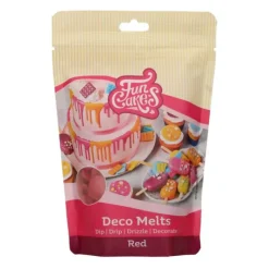 Décoration Comestible*FUNCAKES Pistoles Deco Melts Rouge 250g
