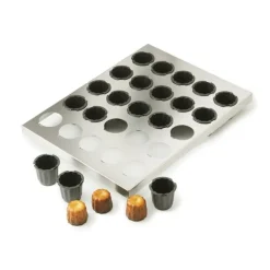 Moule Anti-adhésif|Moules À Gâteaux*MATFER Plaque de 30 Cannelés 3,5 cm Exoglass 40 x 30 cm