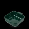 Plat De Cuisson*PEUGEOT Plat à Four Carré en Céramique Appolia 18 cm Vert Forêt