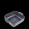Plat De Cuisson*PEUGEOT Plat à Four Carré en Céramique Appolia 18 cm Ardoise