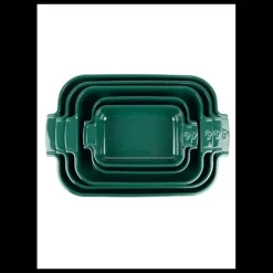 Plat De Cuisson*PEUGEOT Plat à Four Rectangulaire en Céramique Appolia 22 cm Vert Forêt