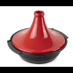 Tajines*PEUGEOT Plat à Tajine en Aluminium Revêtement Céramique 30 cm Rouge