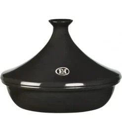 Tajines*EMILE HENRY Plat à Tajine en céramique Fusain (Noir) 32 cm