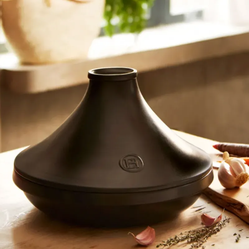 Tajines*EMILE HENRY Plat à Tajine en Céramique 27,5 cm Ardoise Delight