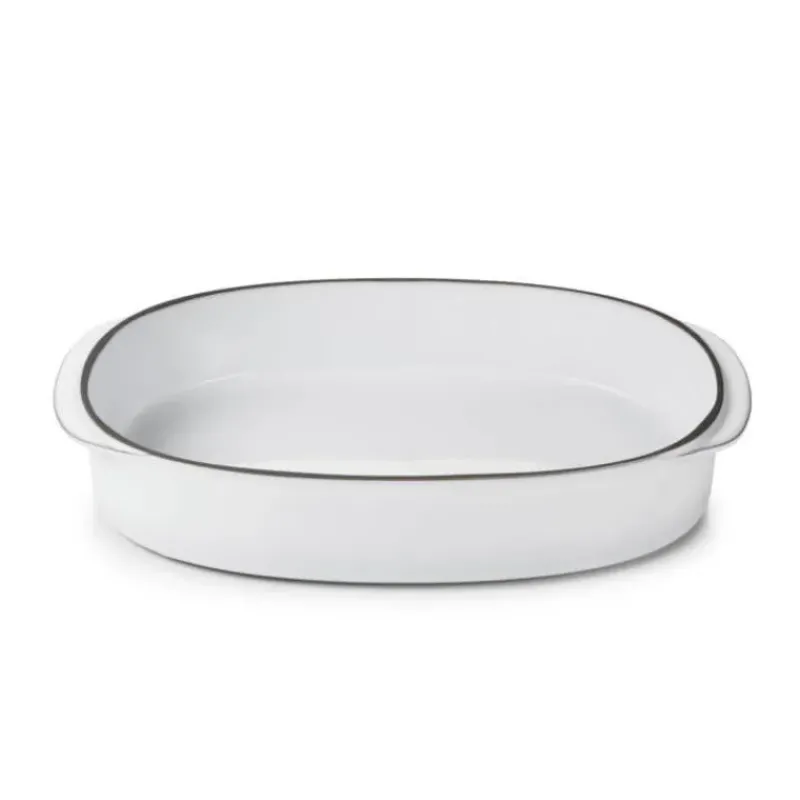 Plat De Cuisson*REVOL Plat Oblong Blanc Cumulus 34 x 25 cm Caractère Culinaire
