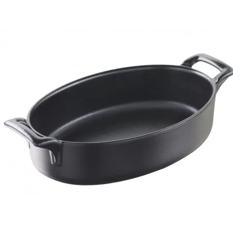 Plat De Cuisson*REVOL Plat Ovale Noir 18x12 cm Belle Cuisine