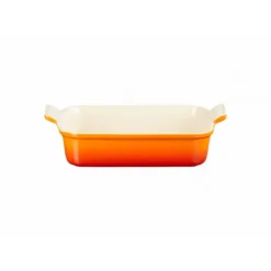 Plat De Cuisson*LE CREUSET Plat Rectangulaire Héritage en Céramique 26 cm Volcanique Tradition