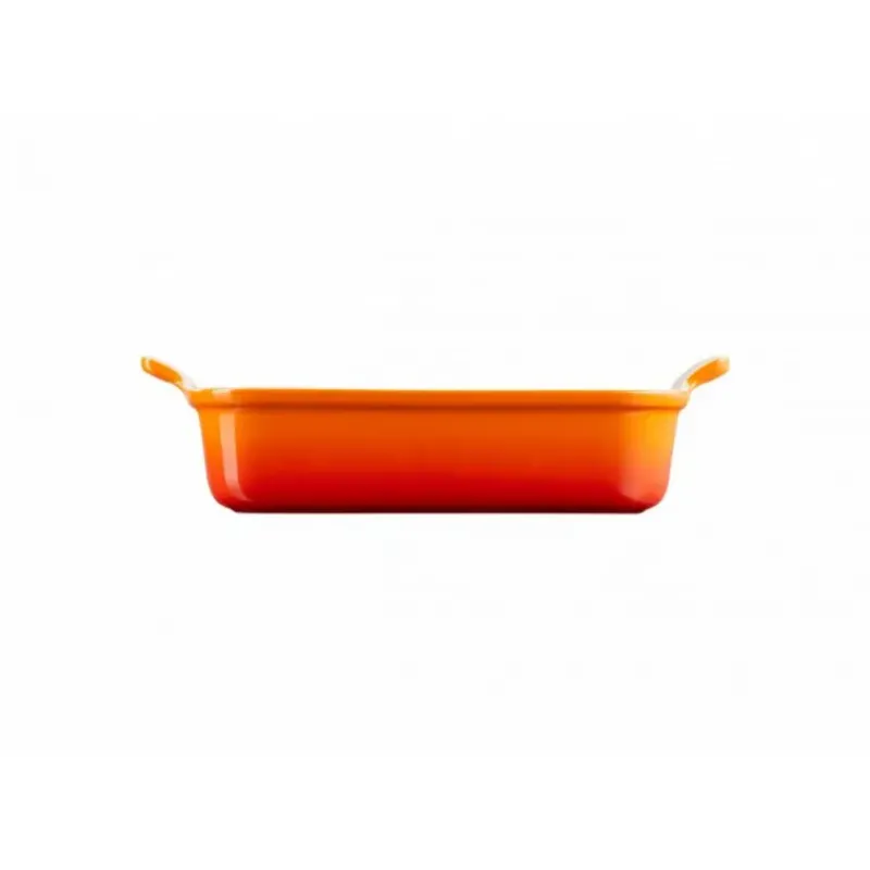 Plat De Cuisson*LE CREUSET Plat Rectangulaire Héritage en Céramique 26 cm Volcanique Tradition