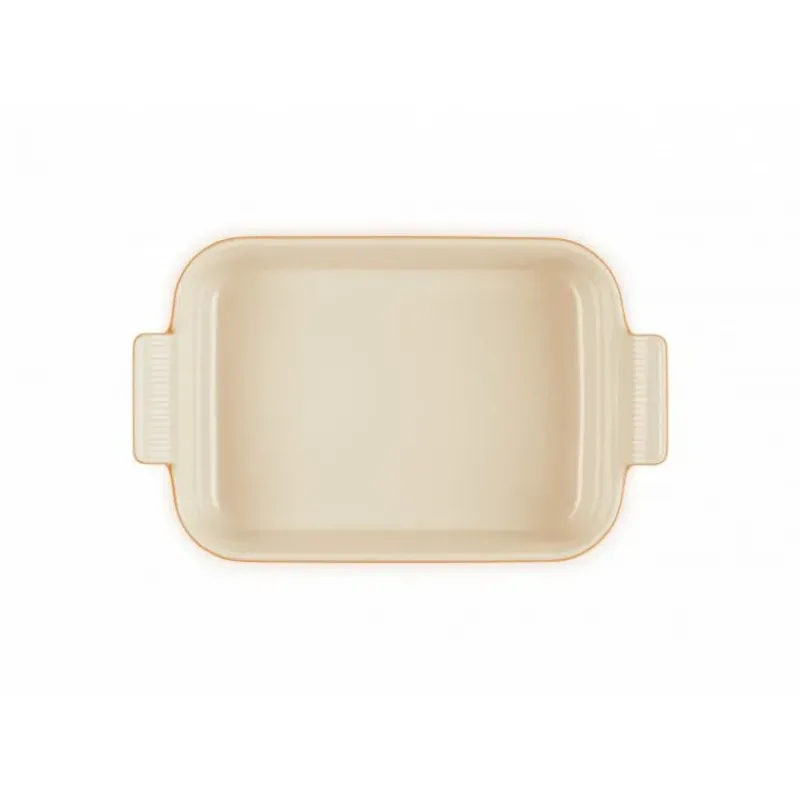 Plat De Cuisson*LE CREUSET Plat Rectangulaire Héritage en Céramique 26 cm Volcanique Tradition
