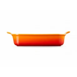 Plat De Cuisson*LE CREUSET Plat Rectangulaire Héritage en Céramique 32 cm Volcanique Tradition