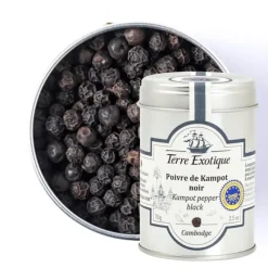 Poivre*TERRE EXOTIQUE Poivre Noir de Kampot 70 g