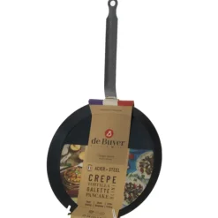 Poêles*DE BUYER Poêle à Crêpes Tôle Bleue Ø 18 cm Outdoor