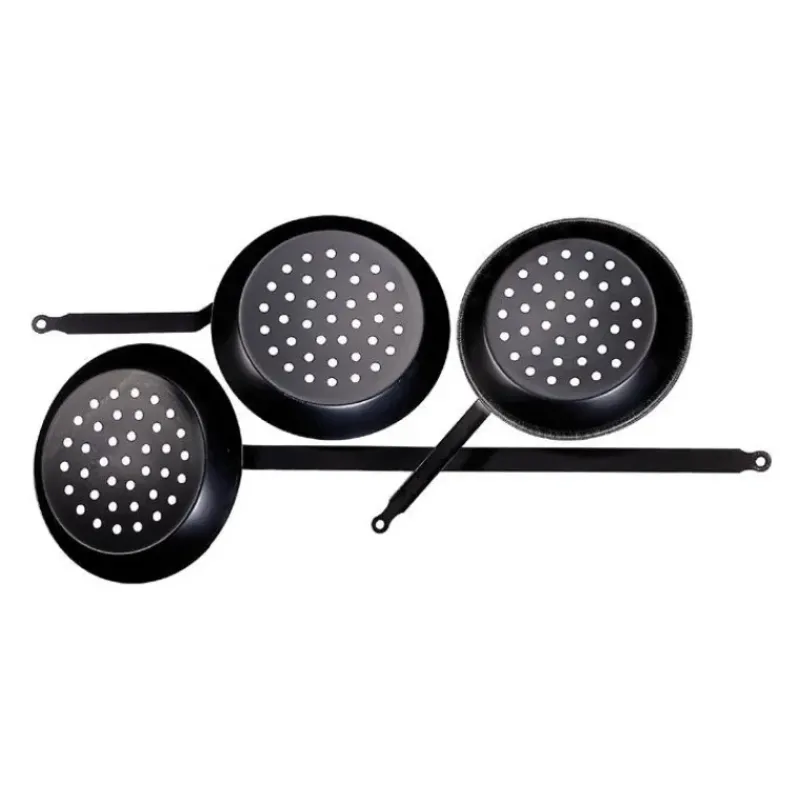 Poêles*DE BUYER Poêle à Marrons sur Braise Manche Long Outdoor