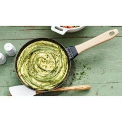 Poêles*STAUB Poêle en Fonte Noir 28 cm Manche Bois