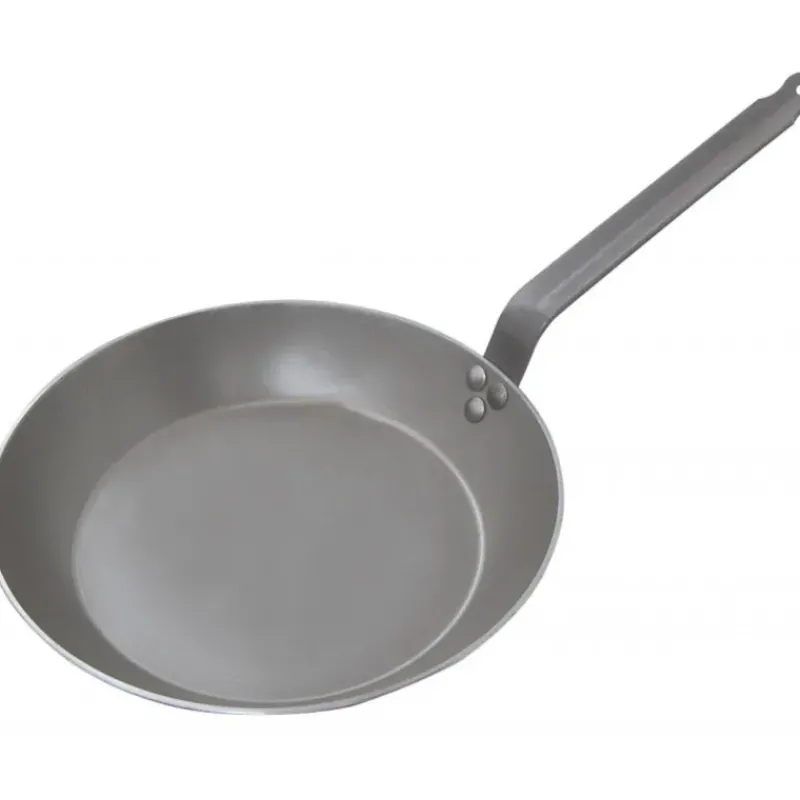 Poêles*DE BUYER Poêle Lyonnaise Carbone Plus Ø 24 cm , Tôle, Queue Feuillard