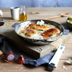 Poêles*CRISTEL Poêle Lyonnaise Mutine Ø 28 cm Inox Amovible