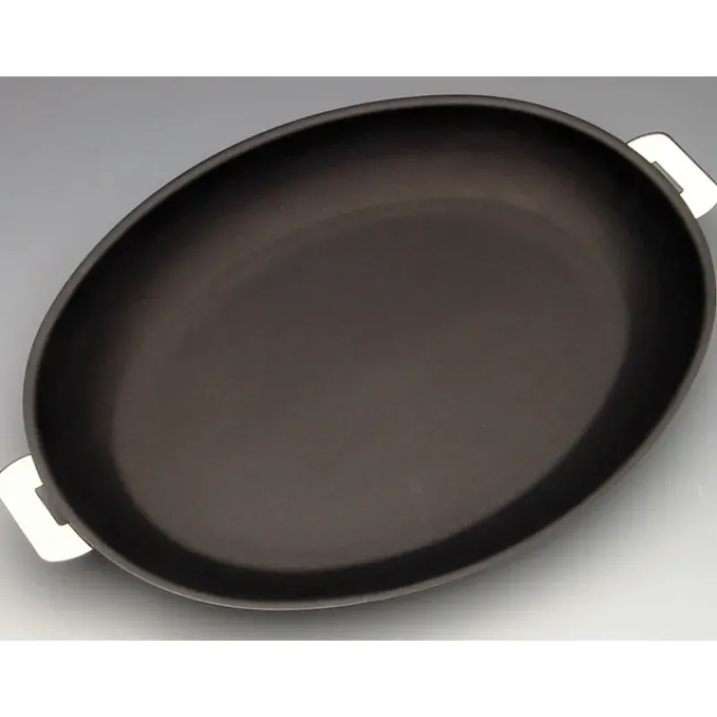 Poêles*CRISTEL Poêle Mutine Ovale Ø 35 cm Manche Amovible Anti-Adhésive Inox