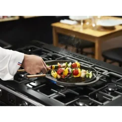 Grills|Poêles*CHASSEUR Poêle-gril en Fonte rectangulaire 28 x 24 cm Noir Mat