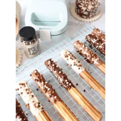 Décoration Comestible*SCRAPCOOKING Pot de Décors en Perles Or et au 3 Chocolats 50 g