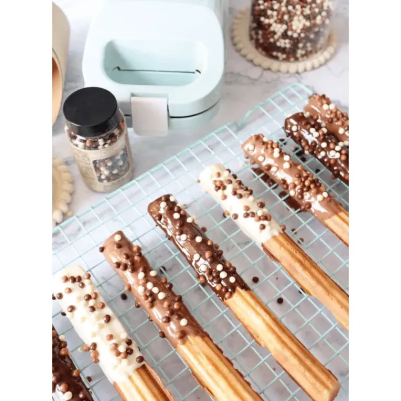 Décoration Comestible*SCRAPCOOKING Pot de Décors en Perles Or et au 3 Chocolats 50 g