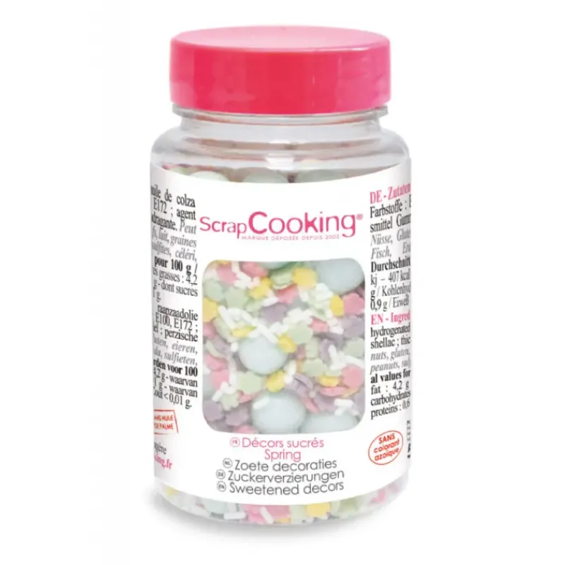 Décoration Comestible*SCRAPCOOKING Pot de décors sucrés spring 80 g