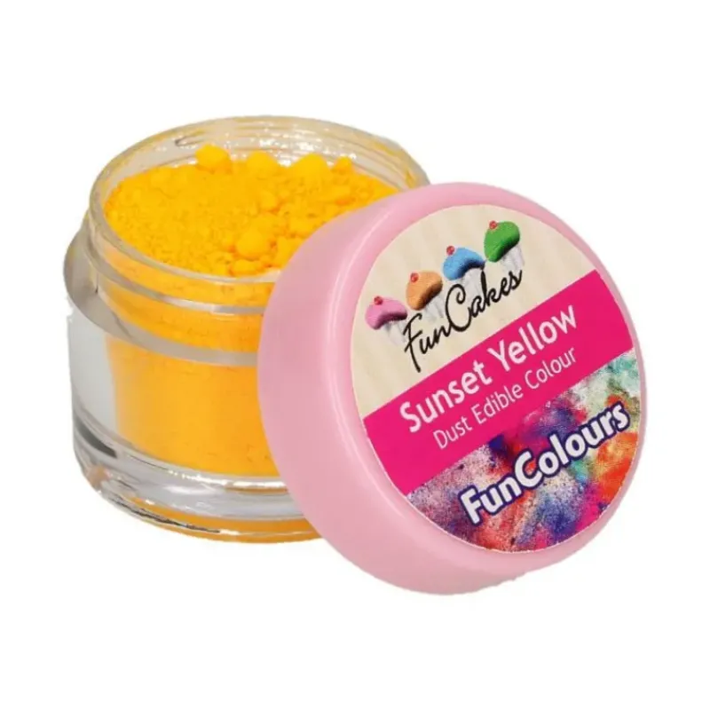 Colorants Alimentaires*FUNCAKES Poudre comestible Jaune orangé 2,5 g