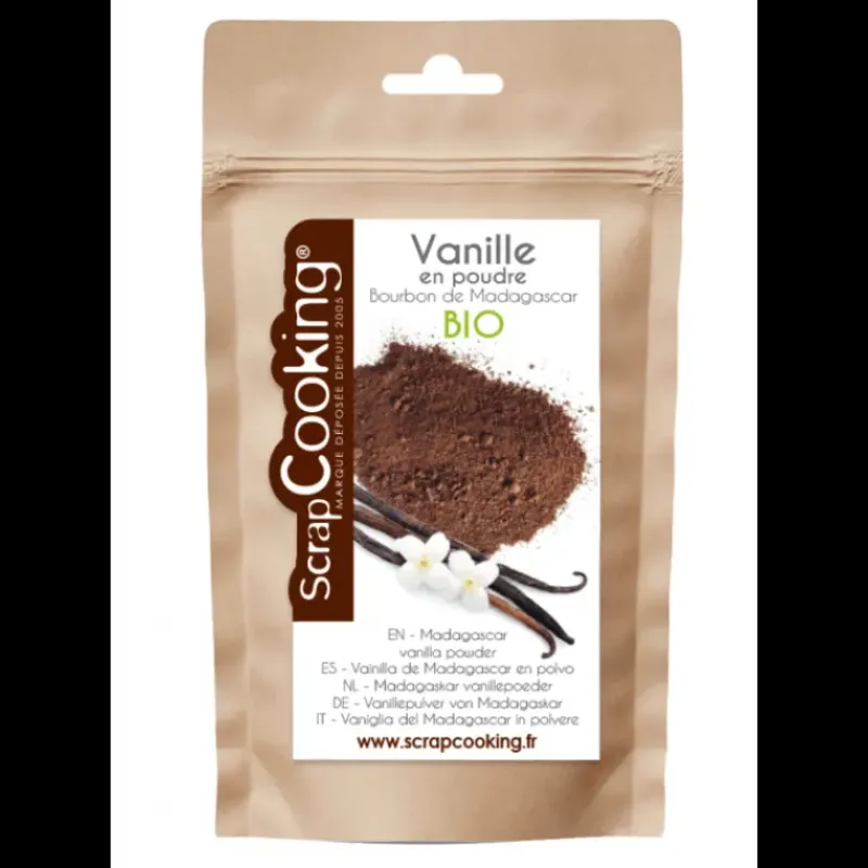 Produits Bio|Gousse De Vanille*SCRAPCOOKING Poudre Vanille Bourbon Madagascar Bio 8 g