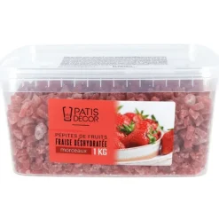 Fruits Secs*PATISDECOR Pépites de Fraises déshydratées 1 kg Patisdécor