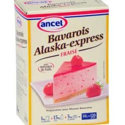 Préparation Pâtisserie*ANCEL Préparation bavarois Alaska-Express Fraise 1 kg
