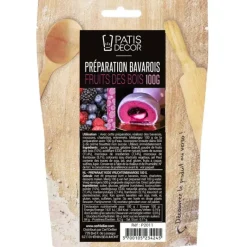 Préparation Pâtisserie*PATISDECOR Préparation Bavarois Gel Fruits des Bois 100 g Patisdécor