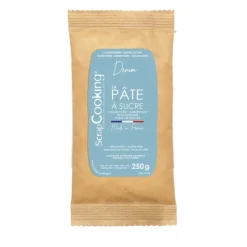 Pâte À Sucre*SCRAPCOOKING Pâte à Sucre Bleu Denim Colorant Naturel 250 g