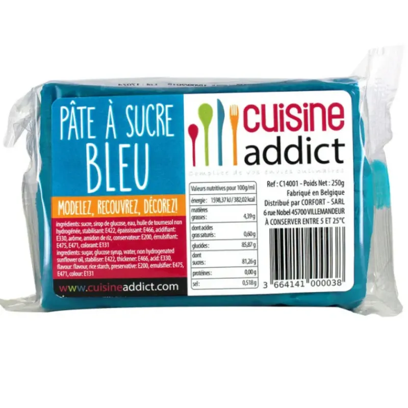 Pâte À Sucre*CUISINEADDICT Pâte à Sucre Bleu 250g
