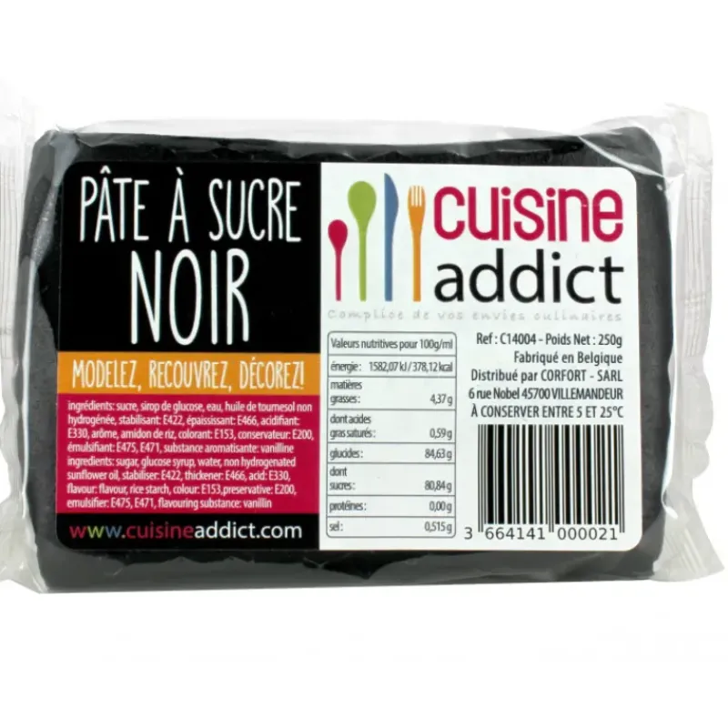 Pâte À Sucre*CUISINEADDICT Pâte à Sucre Noir 250g