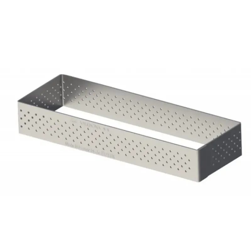 Cercle À Patisserie*DE BUYER Rectangle perforé 12 x 4 cm de L'école Valrhona par