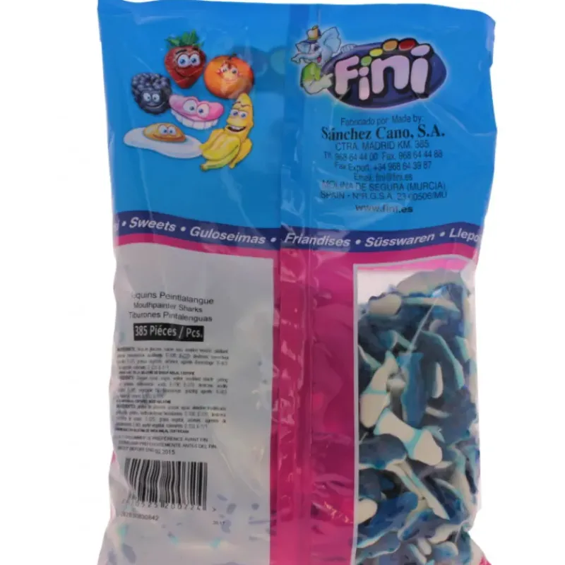 Confiserie*FINI Requins Peintlalangue x 385 - Bonbons Halal