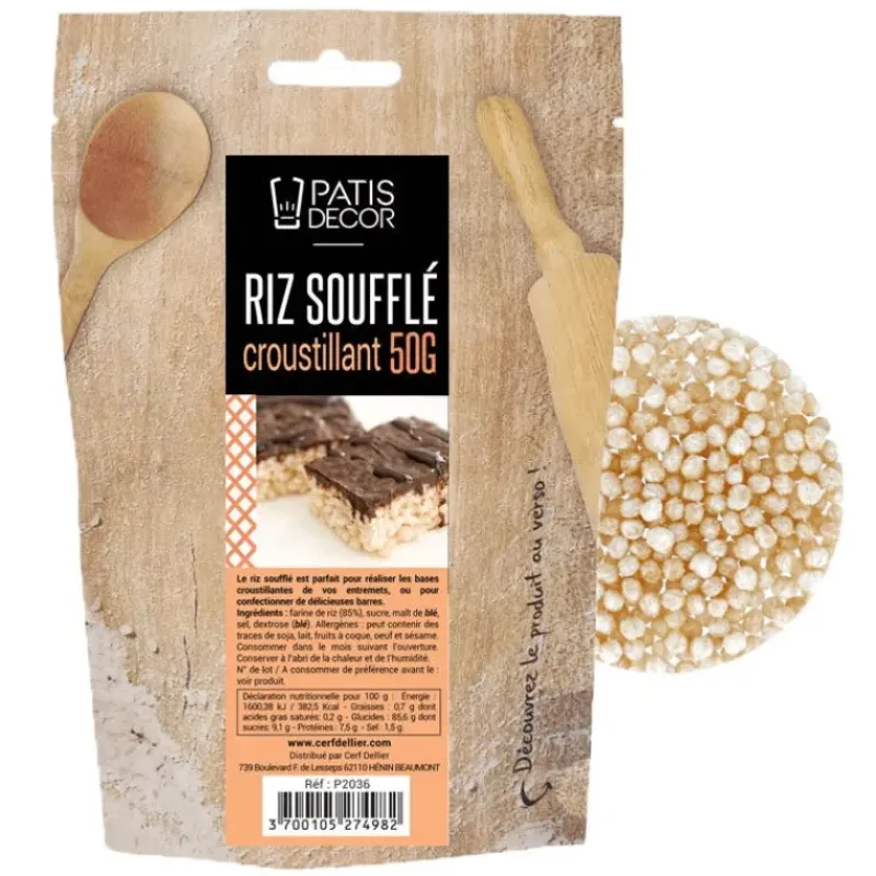 Produits Pâtisserie*PATISDECOR Riz Soufflé 50 g Patisdécor