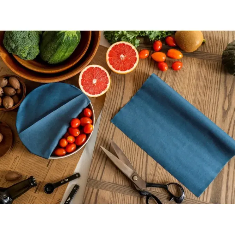 Conservation*NUTS Rouleau Emballage Alimentaire Cire Abeille Bleu Jeans 93 x 29 cm