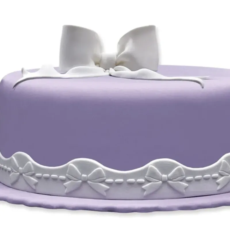 Décoration Comestible*PATISDECOR Ruban Pate à Sucre Nœuds 1,25 m x H 3 cm (x2) Patisdécor