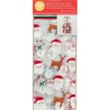 Emballage Alimentaire*WILTON Sachet Bonbon Esprit de Noël 11 x 23,5 cm avec Attaches Sachet (x20)