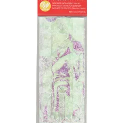 Emballage Alimentaire*WILTON Sachet Bonbon Irisé Flocon de Neige 11 x 23,5 cm avec Attaches Sachet (x10)