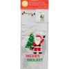 Emballage Alimentaire*WILTON Sachet Bonbon Père Noël 11 x 23,5 cm avec Attaches Sachet (x20)